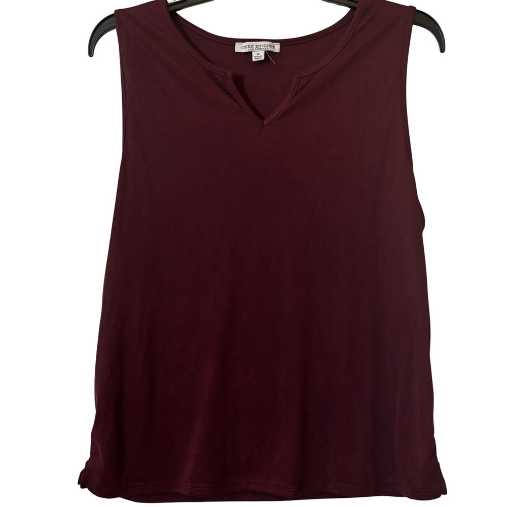 Green Envelope‎ Women's V-Neck Tank Medium Purple